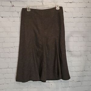 Sandro Sportswear brown A line knee length skirt